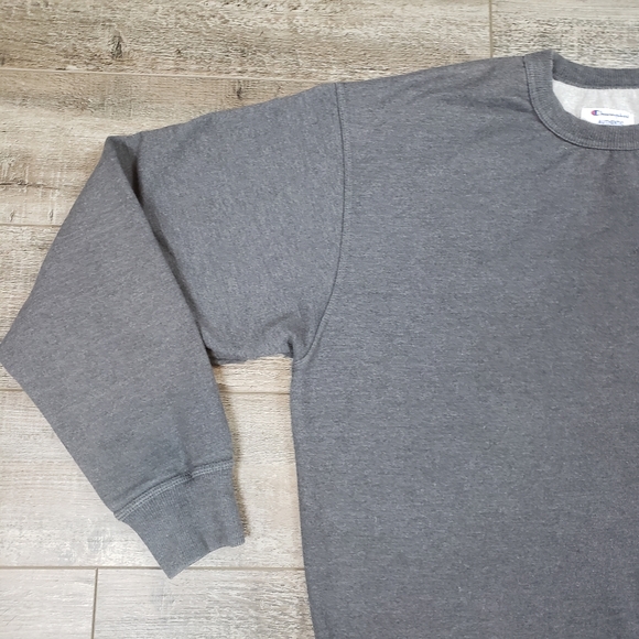 Champion Large Mens Longsleeve Sweatshirt Sweater Pullover Gray - Picture 2 of 10